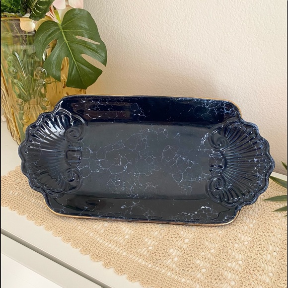 Other - 🟢 Navy Blue Shell Trinket Tray